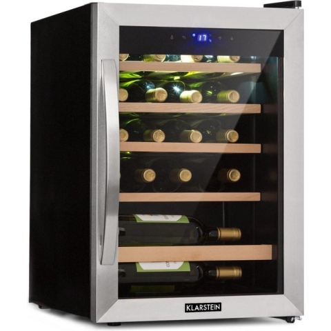 Vinamour 19 Uno Wijnkoelkast 19 fl./65 l 4-18°C 40 dB glas