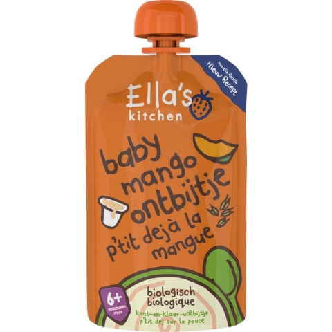 6x Ella's kitchen Baby Ontbijtje 6+ m Mango 100 gr