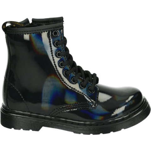 Dr. Martens 1460 J BLACK RAINBOW - Kinderen Half-hoog - Kleur: Zwart - Maat: 30