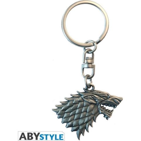 Game of Thrones - Stark Crest 3D Metal Keychain