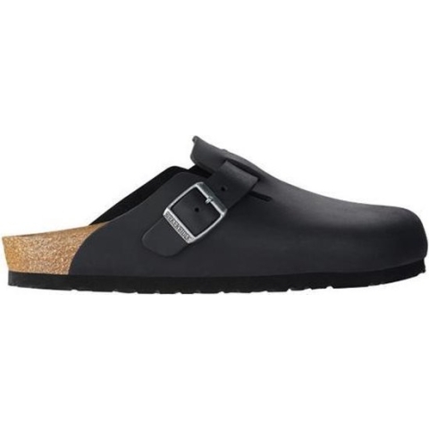 Birkenstock slipper BOSTON Black narrow Fettleder Oiled Leather - Maat 35