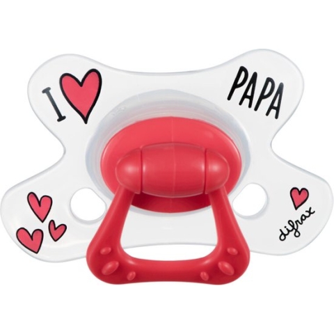 Difrax Fopspeen - Natural - 6+ Maanden - I love