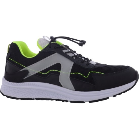 Piedro Sport - Bram - Sneakers - Zwart Wit Geel - Vetersluiting - Schoenmaat - 42