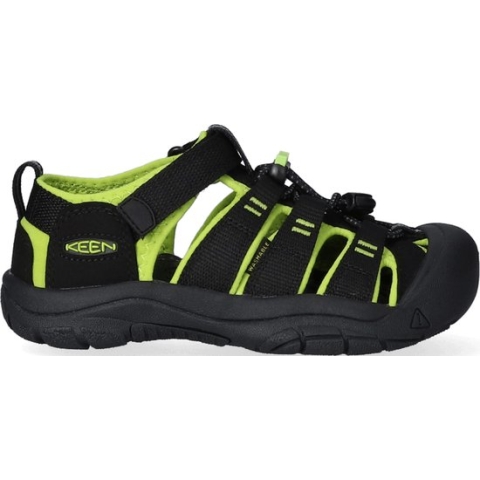 Keen Newport H2 Older Kids Sandalen Black/Lime Green