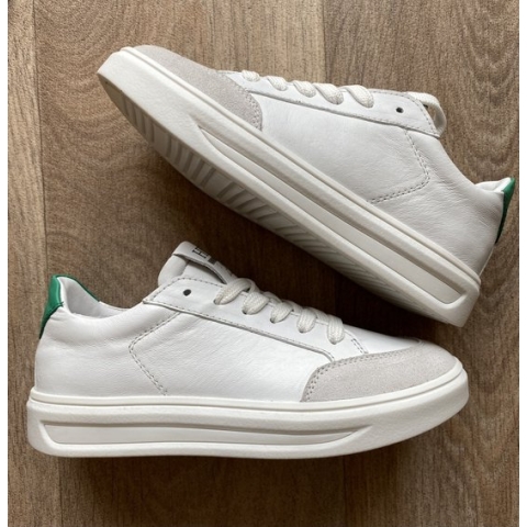 Hip sneaker wit/groen maat 35