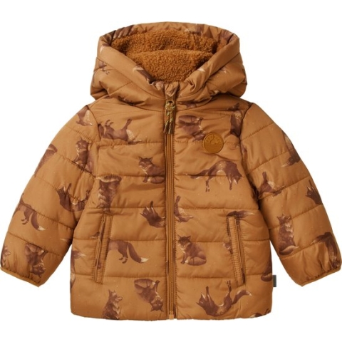 Noppies Boys Jacket Tavares Allover print Jongens Jas - Chipmunk - Maat 92