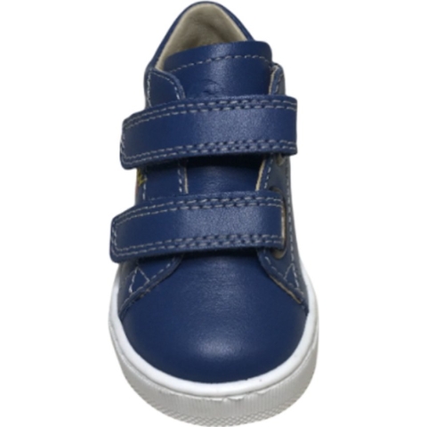 Falcotto mt 18 velcro rode streep lederen eerste stappers Stardew blauw