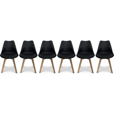 sweeek - Set van 6 eetkamerstoelen, nils, 47x55x81cm