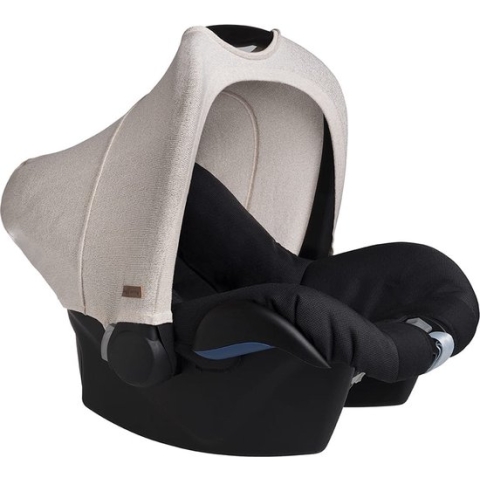 Baby's Only Autostoel zonnekap - Zonnescherm Maxi Cosi 0+ Sparkle - Goud-Ivoor Mêlee - Met subtiel glittertje