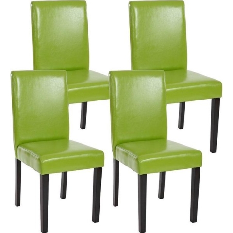 Vier eetkamerstoelen Littau Groen