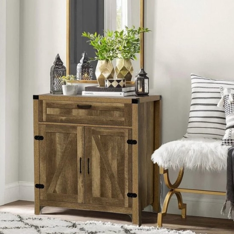 Lina Dressoir - Opbergkast - Industrieel Bruin Houtskleur