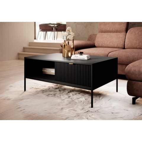 Salontafel Navil - Zwart - 104 cm
