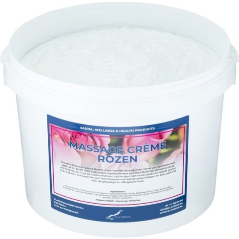 Massage Crème Rozen 2,5 liter