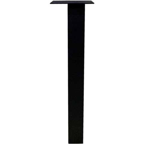Set 4 zwarte rechte tafelpoten 72 cm (koker 8 x 8 cm)