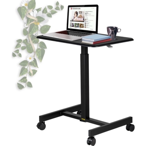 Happyment Elektrisch Zit Sta Bureau - Laptop Bureau - Zit Bureau - In Hoogte Verstelbaar - Zwart
