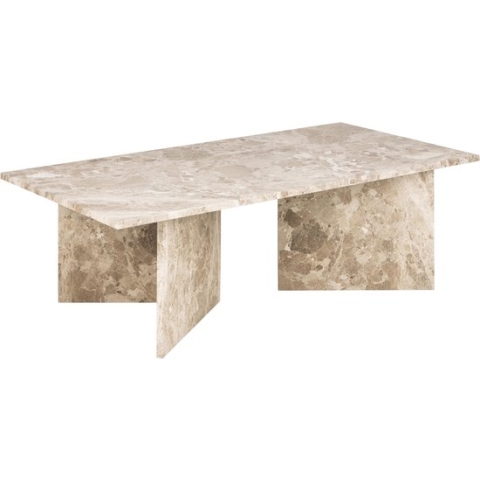 Verte salontafel marmer bruin.