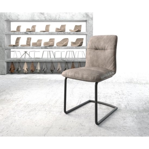 Sledemodel Vinjo-Flex sledemodel rond zwart taupe vintage