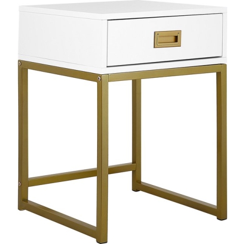 LARGO - Bijzettafel - Wit - MDF
