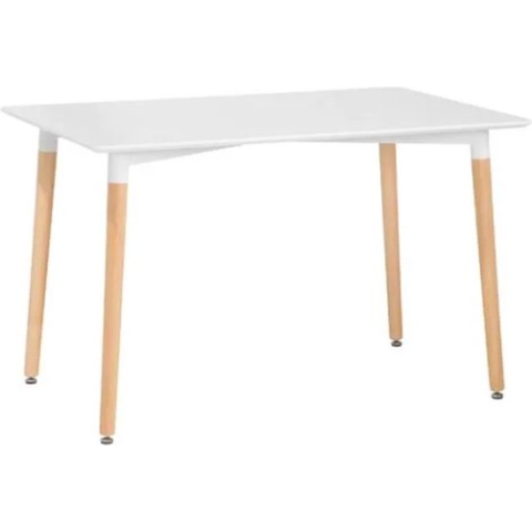 Moderne tafel - 120x80 cm - wit -Scandinavisch design