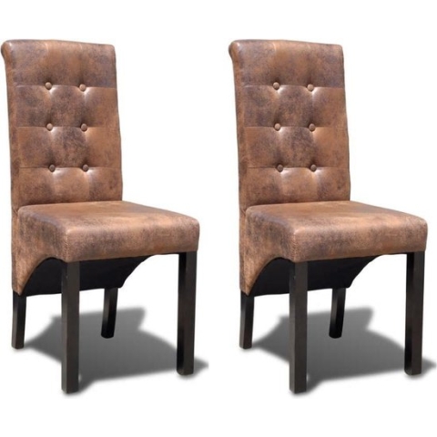 vidaXL-Eetkamerstoelen-2-st-kunstleer-bruin