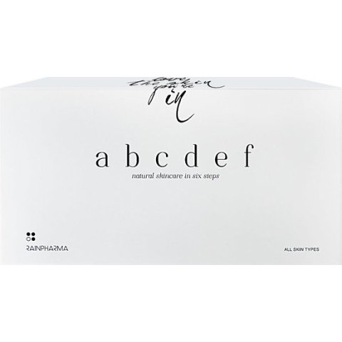 RainPharma - Classic abcdef Black & White - Gezichtsverzorging - Huidverzorging - Geschenkset - 6 Stuks - Cadeauset - Starterskit