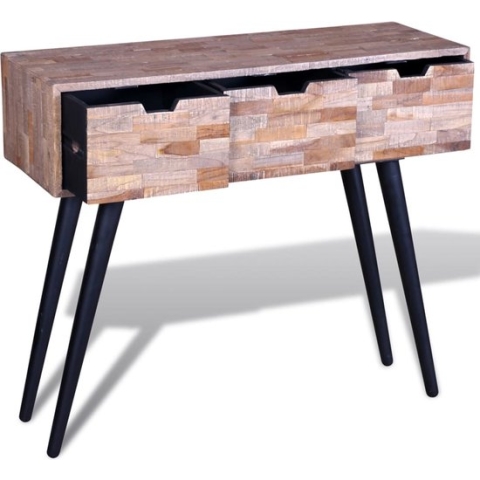 vidaXL-Wandtafel-met-3-lades-gerecycled-teakhout