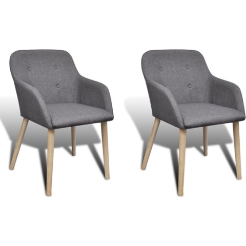 vidaXL-Eetkamerstoelen-2-st-stof-en-massief-eikenhout-lichtgrijs