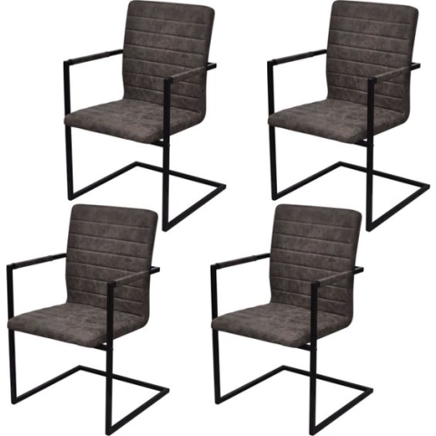 vidaXL-Eetkamerstoelen-4-st-kunstleer-bruin