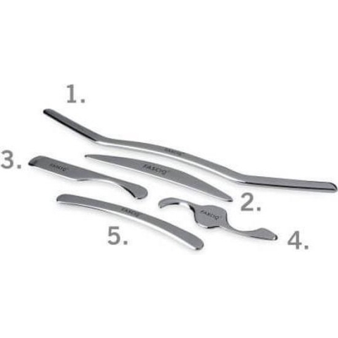 FASCIQ® Set small – 5 lichte IASTM Tools. Instrument voor fasciebehandeling en bindweefselmassage