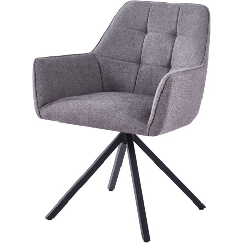 DS4U® Meike eetkamerstoel stof grijs