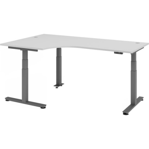 XDSM 82 G | Bureau - Grijs 200 x 120 Tafelhoogte I Elektrisch in hoogte verstelbaar