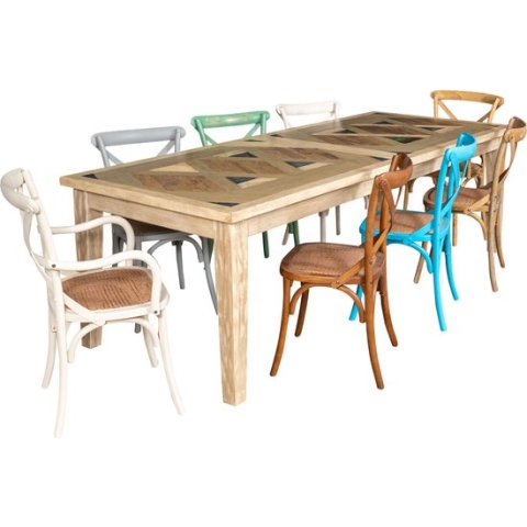 Thonet fauteuil met armleuningen van massief essenhout, wit antiek en rotan zitting