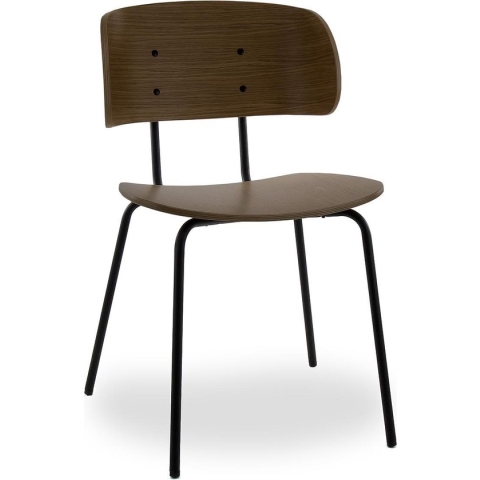 RoomForTheNew stoel m4 - eetkamer stoel - kantinestoel - stoel - chair - stoelen - eetkamer stoelen - kantine stoelen - bruine stoel - stoel bruin