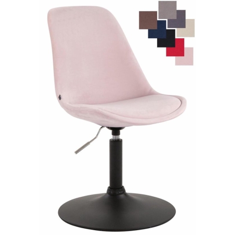 CLP Maverick Eetkamerstoel - Fluweel roze chroom