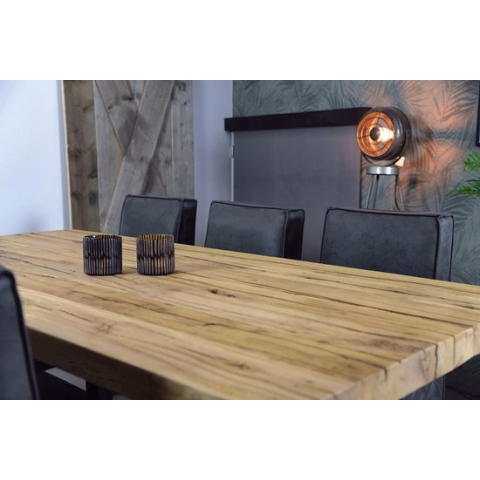 Eetkamerstoel - Andries - Lederlook Soft Cognac