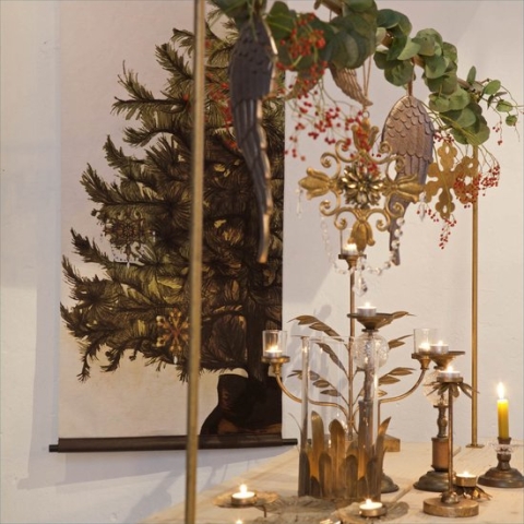 HIXA Tafelklem - Decoratieframe - Goud - Verstelbaar - 135 tot 250 cm - Metaal - Tafelrek