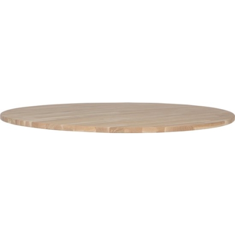 WOOOD Tablo Tafelblad Rond - Eiken - Onbehandeld - 2,4x120x120