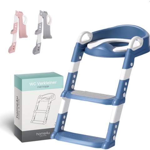 Home4u® - WC Verkleiner met Trapje - Potje Peuter - WC Verkleiner opvouwbaar - Met Beloningssysteem
