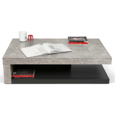 TemaHome - Salontafel - Zwart - 110x29x65 cm