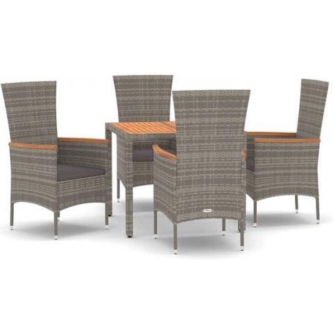 vidaXL-5-delige-Tuinset-met-kussens-poly-rattan-grijs