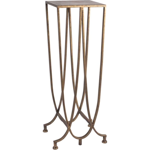 PTMD Saar Bijzettafel - 36 x 31 x 90 cm - Metaal - Goud