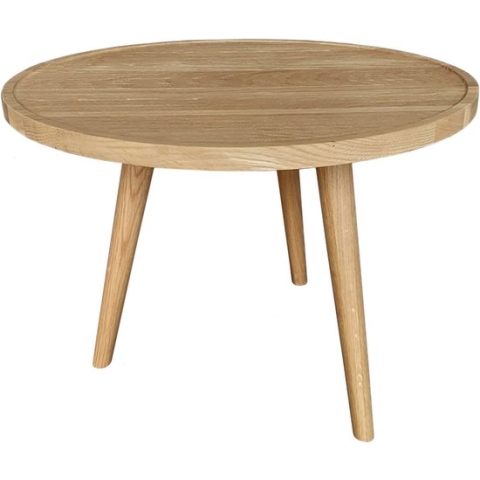 Bijzettafel Eiken rond 56cm