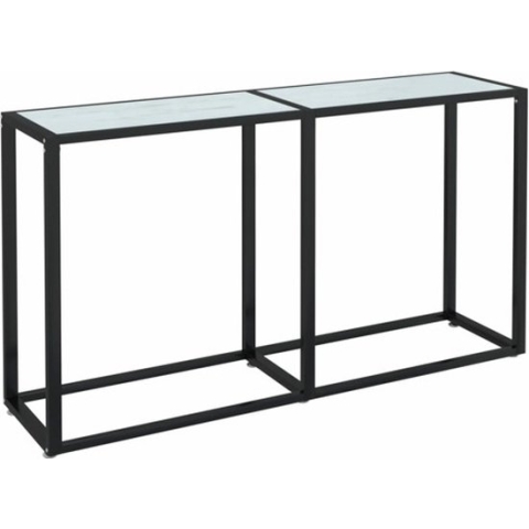 vidaXL-Wandtafel-140x35x75,5-cm-gehard-glas-witmarmerkleurig