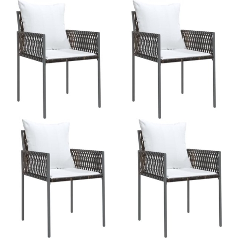vidaXL-Tuinstoelen-4-st-met-kussens-54x61x83-cm-poly-rattan-bruin