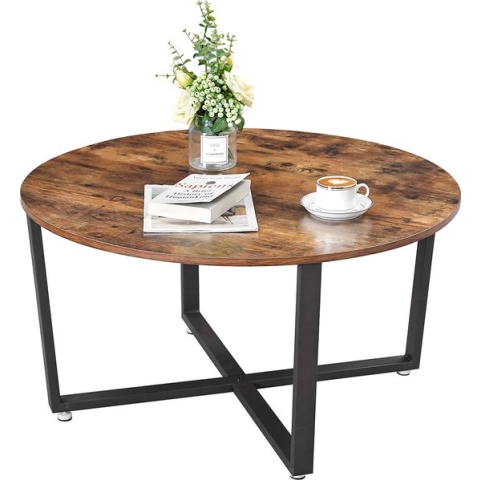 Vasagle - Salontafel - Bruin - 88x88x47 cm