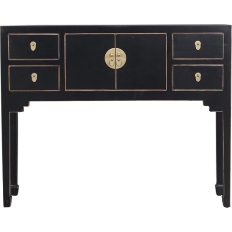 Fine Asianliving Chinese Sidetable Onyx Zwart - Orientique Collectie B100xD26xH80cm Chinese Meubels Oosterse Kast