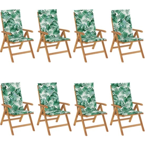 vidaXL-Tuinstoelen-8-st-verstelbaar-met-kussens-massief-teakhout