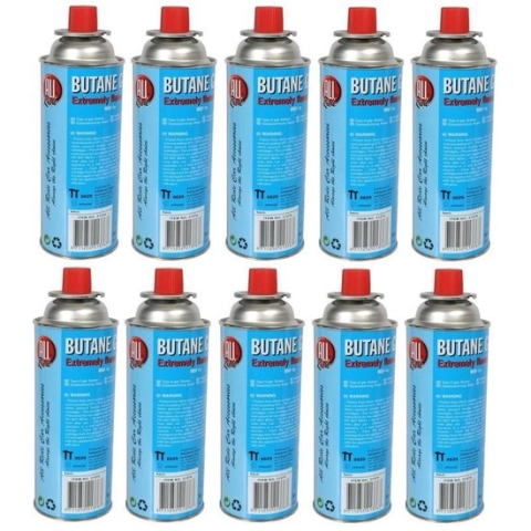 Kookstel gasflessen butaan gas - 10 stuks a 227 gram - gasbus navulling