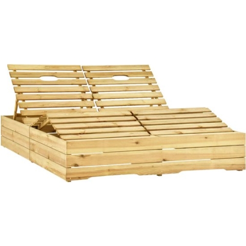 vidaXL-Ligbed-tweepersoons-wijnrode-kussens-geïmpregneerd-grenenhout