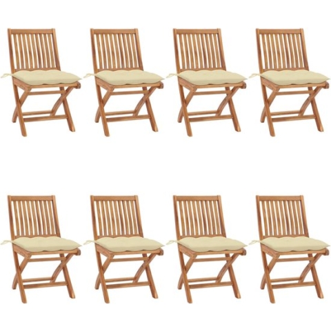vidaXL-Tuinstoelen-8-st-inklapbaar-met-kussens-massief-teakhout
